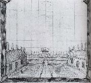 Inigo Jones Design for the Second intermedium,spring in Florimene painting